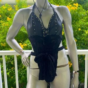 Leather & Lace suit